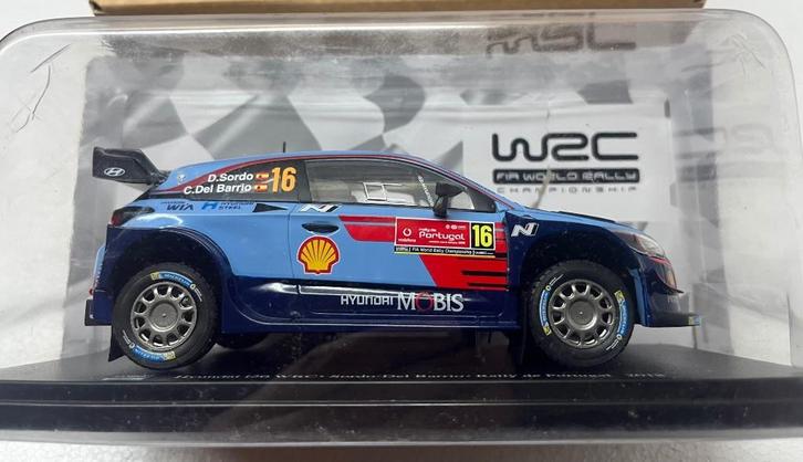 1:24 Hyundai i20 WRC Rally Portugal Metalen model , 2018, Hobby en Vrije tijd, Modelauto's | 1:24, Zo goed als nieuw, Auto, Overige merken