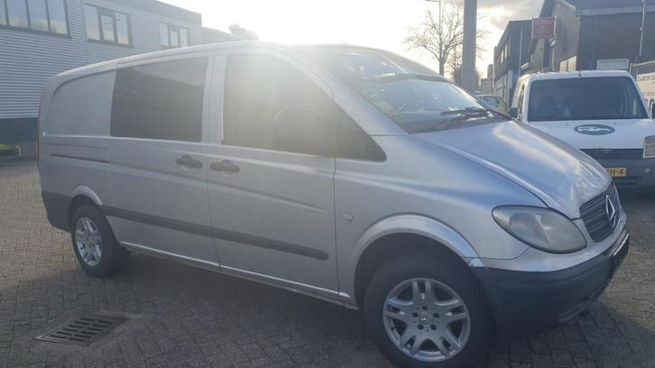 Mercedes-Benz Vito 109 CDI 320 Lang Dubbel-Cabine Amigo luxe, Auto's, Bestelauto's, Bedrijf, Te koop, ABS, Alarm, Centrale vergrendeling