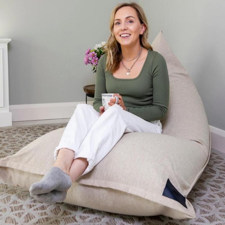 Zitzak - FIKA - Elephant Living - Grey, Huis en Inrichting, Zitzakken, Zo goed als nieuw, Zitzak, Grijs, Ophalen