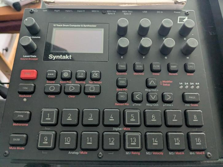 Elektron Syntakt - Drumcomputer & Synthesizer, Muziek en Instrumenten, Synthesizers, Gebruikt, Overige aantallen, Overige merken