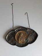 Antieke Franse Maria wandplaquette 18 x 11 cm, Antiek en Kunst, Antiek | Religie, Ophalen of Verzenden