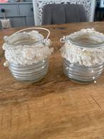 Claire en Eef theelichthouder brocante, Ophalen, Minder dan 25 cm
