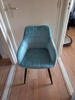 Mooie gestoffeerde stoel, Huis en Inrichting, Stoelen, Ophalen, Nieuw, Blauw, Eén