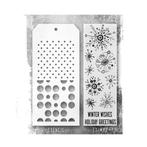 Stampers Anonymous Tim Holtz Christmas Stamp + Stencil #185, Hobby en Vrije tijd, Stempelen, Verzenden, Nieuw, Clearstamp