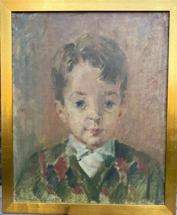 portret schilderij door Clemens Merkelbach van Enkhuizen beschikbaar voor biedingen