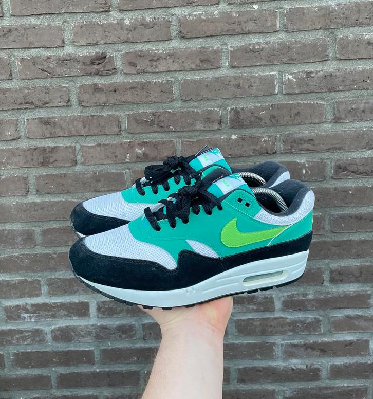 Nike Air Max 1 Neptune Green, Kleding | Heren, Schoenen, Zo goed als nieuw, Sneakers of Gympen, Overige kleuren, Ophalen of Verzenden