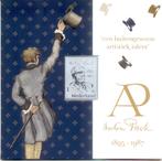 persoonlijke zilveren postzegel anton pieck 1895-1987, Postzegels en Munten, Postzegels | Nederland, Ophalen of Verzenden, Na 1940