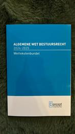 Boek Algemene wet bestuursrecht 2024-2025 9789055163571, Ophalen of Verzenden, Nieuw