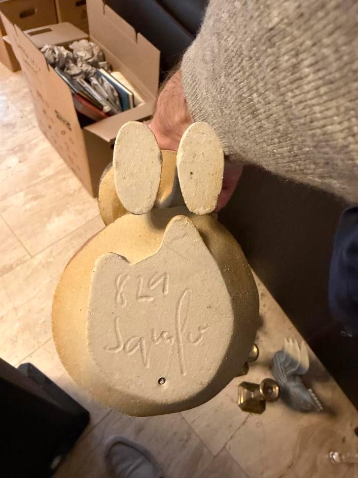 Vintage Aardewerk Dansend Paar Beeld, Antiek en Kunst, Kunst | Beelden en Houtsnijwerken, Ophalen