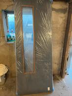 Nieuwe antraciet massieve binnendeuren in folie, Doe-het-zelf en Verbouw, Deuren en Horren, Ophalen, 80 tot 100 cm, Binnendeur