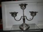 ANTIEKE 3 ARMIGE DJOKJA ZILVEREN KANDELAAR I.Z.G.STAAT, Ophalen of Verzenden, Zilver