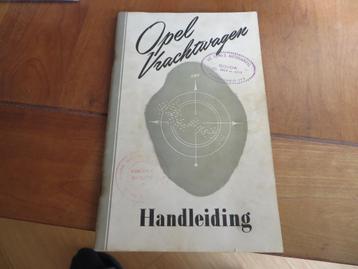 Instructieboek Opel Vrachtwagen / Opel Blitz 1950 beschikbaar voor biedingen