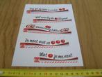 sticker Coca Cola  CHERRY COKE set, Verzamelen, Ophalen, Zo goed als nieuw, Bedrijf of Vereniging