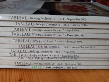 13x kunstmagazine Tableau, jaren '90 en 2010 beschikbaar voor biedingen