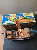 Twee Japanse blikken boten met 1 doos, Antiek en Kunst, Antiek | Speelgoed, Verzenden