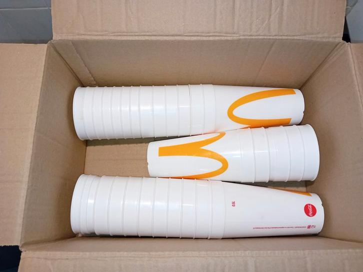 macdonald bekers, Diversen, Rommelmarktspullen, Gebruikt, Ophalen of Verzenden