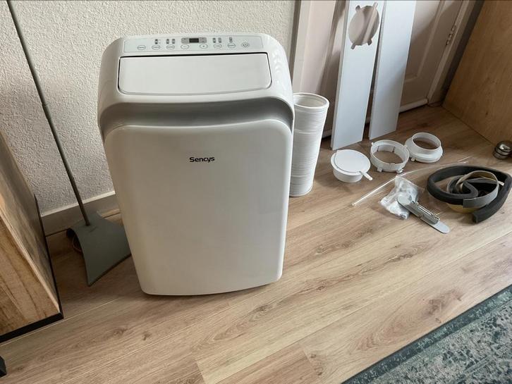 Mobiele  Airco, Witgoed en Apparatuur, Airco's, Zo goed als nieuw, Mobiele airco, Minder dan 60 m³, 3 snelheden of meer, Afstandsbediening