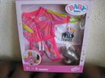 BABY BORN KLEDINGSET 43CM POP MET ZILVEREN LAARSJES, Ophalen of Verzenden, Nieuw, Babypop