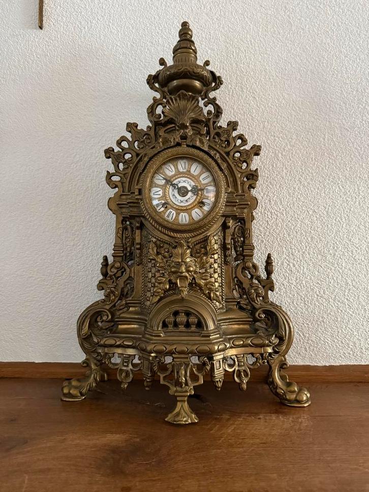 Franz Hermle Imperial Klok & Kandelaars - Rococo Stijl, Antiek en Kunst, Antiek | Klokken, Ophalen of Verzenden