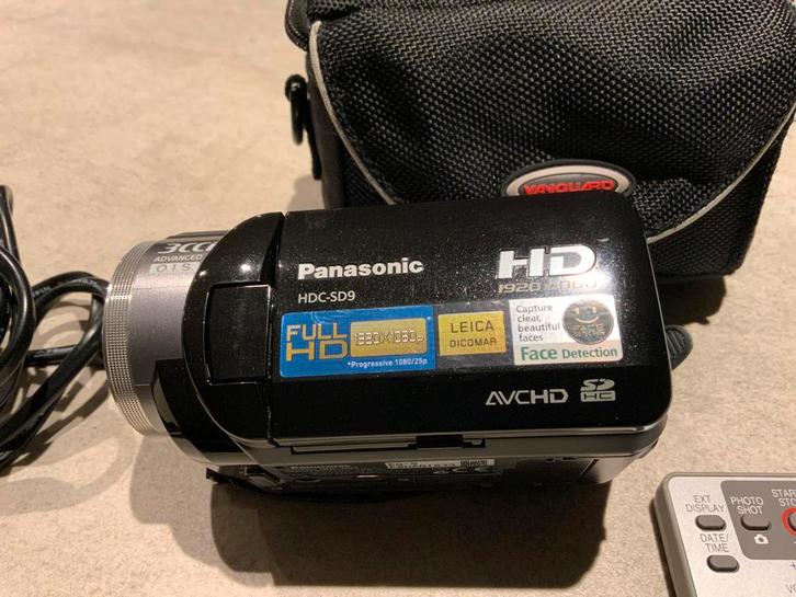 PANASONIC HDC-SD9 HD VIDEOCAMERA, Audio, Tv en Foto, Videocamera's Digitaal, Zo goed als nieuw, Camera, Geheugenkaart, Panasonic