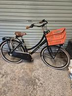 Cortina Transportfiets Zwart met krat, Overige merken, Ophalen of Verzenden, 53 tot 56 cm, Gebruikt