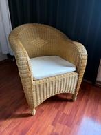 Prachtige Riet/ Rotan fauteuil te koop, Ophalen, Gebruikt, 50 tot 75 cm, Riet of Rotan