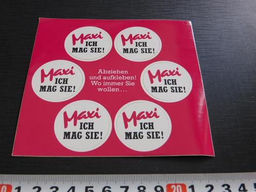 sticker MAXI ich mag sie !, Verzamelen, Stickers, Zo goed als nieuw, Bedrijf of Vereniging, Ophalen