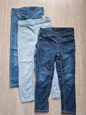 3x jeggings van H&M/ maat 98/ skinny fit/stretch  beschikbaar voor biedingen