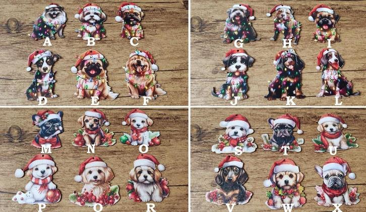 Hanger Kerst Shihtzu Retriever Teckel Pomeriaan Pittbull etc, Dieren en Toebehoren, Honden-accessoires, Nieuw, Verzenden