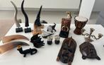 Vogel vis glas beeldje kaarshouder hoorn olifant decoratie, Ophalen, Nieuw, Dier