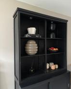 Vakkenkast - Buffetkast - Boekenkast - zwart, Huis en Inrichting, Kasten | Buffetkasten, Ophalen, Gebruikt, Eikenhout, 200 cm of meer