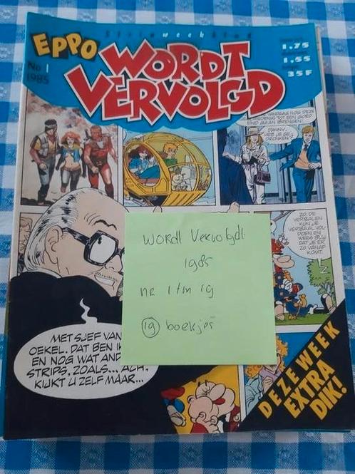 Eppo stripweekblad Wordt Vervolgt jaargang 1985, Boeken, Stripboeken, Gelezen, Meerdere stripboeken, Ophalen of Verzenden