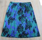 Rok + blouson Maat 42 Paars/groen/zwart, Maat 42/44 (L), Ophalen of Verzenden, Zo goed als nieuw, Onder de knie