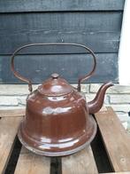 Emaille bruine zakketel, Antiek en Kunst, Antiek | Emaille, Ophalen of Verzenden