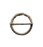 Gesp Broche Cast circular zilver 1250-1450 Ø26,6mm    a493, Antiek en Kunst, Antiek | Goud en Zilver, Verzenden, Zilver