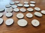 14 eco houten schijfjes 7cm houtbranden bloemschikken, Ophalen of Verzenden, Nieuw, Materiaal