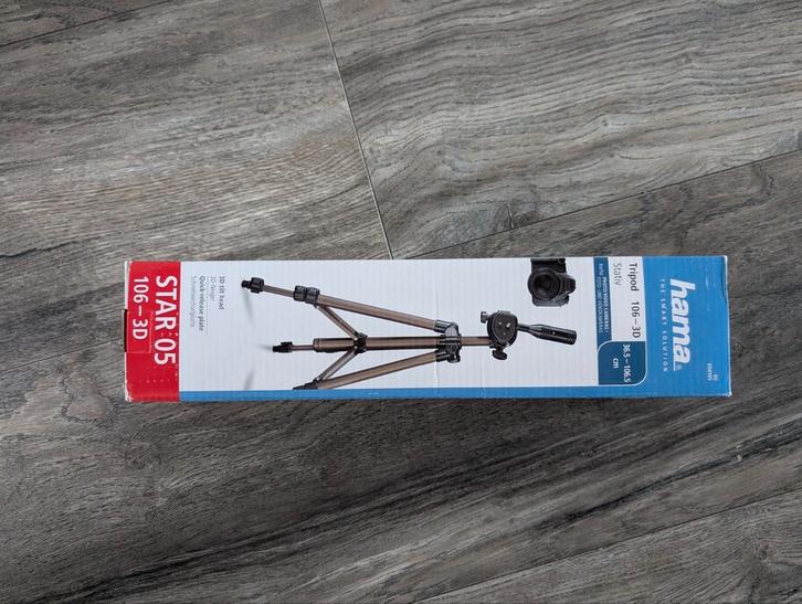Hama Star 5 tripod, Audio, Tv en Foto, Fotografie | Statieven en Balhoofden, Zo goed als nieuw, Driepoot, Minder dan 150 cm, Ophalen