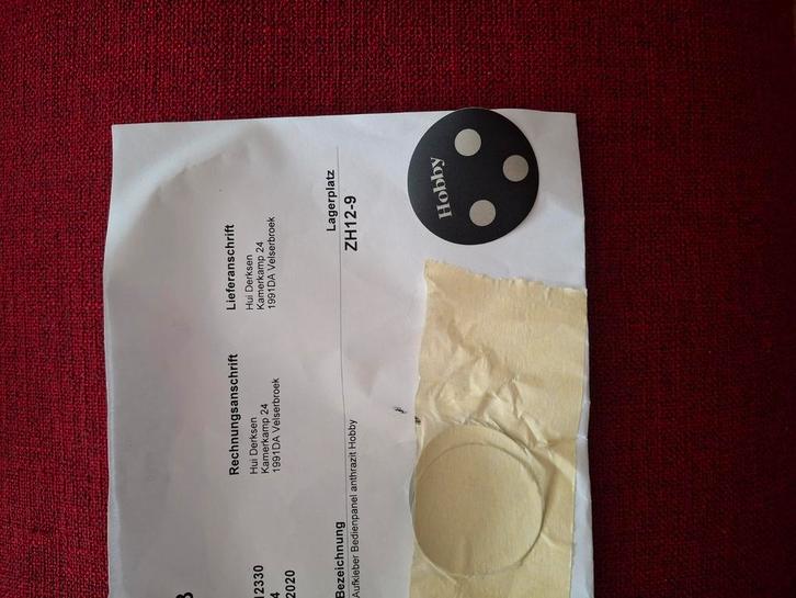 Lichttschakelaar stickers hobby caravan, Caravans en Kamperen, Caravan accessoires, Gebruikt, Ophalen of Verzenden