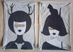 2 peesdoeken voor artframe, Minder dan 50 cm, Ophalen of Verzenden, Zo goed als nieuw, Schilderij