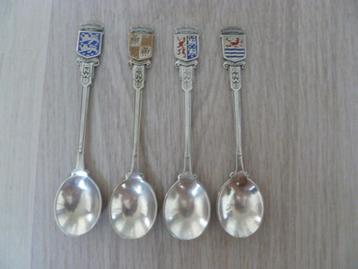 4 Lepeltjes-oude: Friesland, Groningen, N.Holland, Zeeland.  beschikbaar voor biedingen
