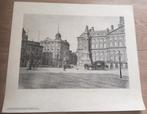 FOTO - KALVERSTRAAT PALEISSTRAAT AMSTERDAM - 35,5 X 41 CM, Verzamelen, Foto's en Prenten, Ophalen of Verzenden, Voor 1940, Zo goed als nieuw