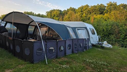 Unico voortent , petluifel, luifel, Zijwand,  kuipgrondzijl, Caravans en Kamperen, Tenten, tot en met 4, Zo goed als nieuw, Ophalen