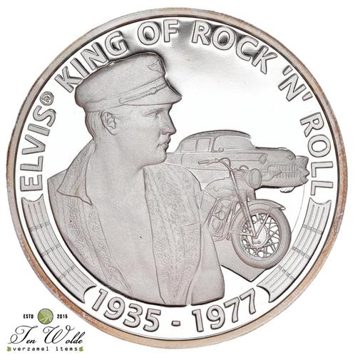 07 Cook Islands 5 Dollars 2007 Elvis Presley, Postzegels en Munten, Munten | Oceanië, Losse munt, Zilver, Ophalen of Verzenden