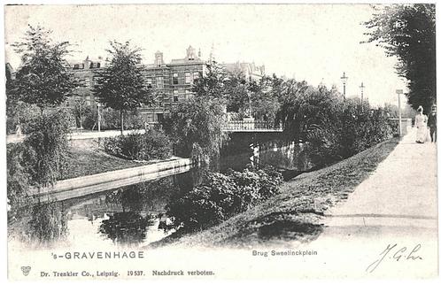 953807	s Gravenhage	Brug Sweelinckplein	Nette oude kaart Onb, Verzamelen, Ansichtkaarten | Nederland, Ongelopen, Zuid-Holland