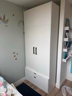 Basiclabel / Woood Skik Kast - Grenen - Wit - 231x95x62, Huis en Inrichting, Ophalen, 200 cm of meer, 50 tot 100 cm, Zo goed als nieuw