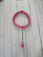 Fitness Hoelahoep - Roze - Met Gewicht, Ophalen of Verzenden, Met gewicht, Nieuw, Fitness hoelahoep