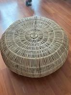 Rattan hand-woven Zara Home pouffe, Huis en Inrichting, Stoelen, Ophalen of Verzenden, Bruin, Eén
