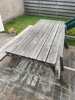 Picknicktafel, Tuin en Terras, Ophalen, Gebruikt, Rechthoekig, Hout