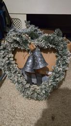 Grote hart kerstkrans winter krans kerstklokken, Huis en Inrichting, Woonaccessoires | Kransen, Ophalen of Verzenden, Zo goed als nieuw