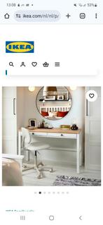 Hemnes Bureau Wit, Ophalen, In hoogte verstelbaar, Zo goed als nieuw, Bureau